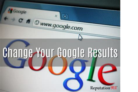 how to change a google search result|Manage your online reputation .